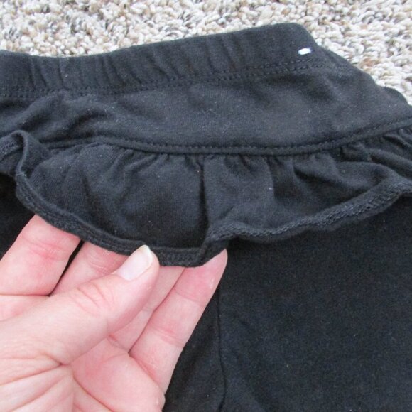 Garanimals Pull On Ruffle Sweatpants Girls Size 18M Black Elastic Jogger Bottoms - Picture 3 of 4
